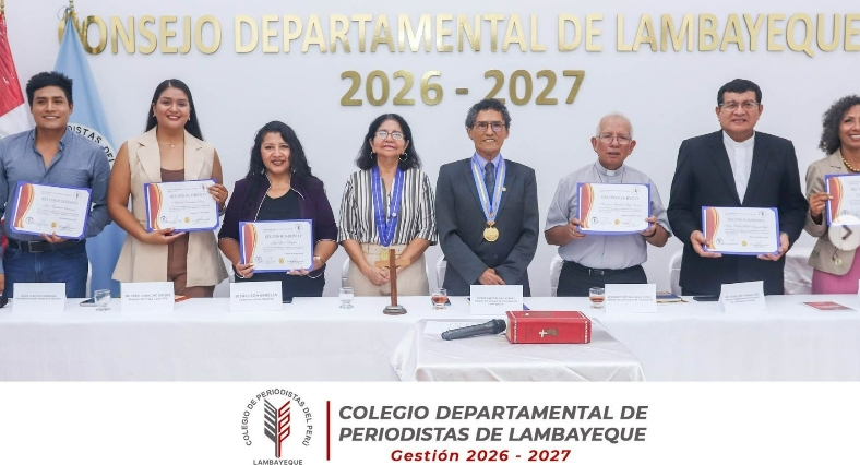 El Colegio de Periodistas de Lambayeque dio la bienvenida a cuatro nuevos agremiados en una emotiva ceremonia realizada en el auditorio institucional.