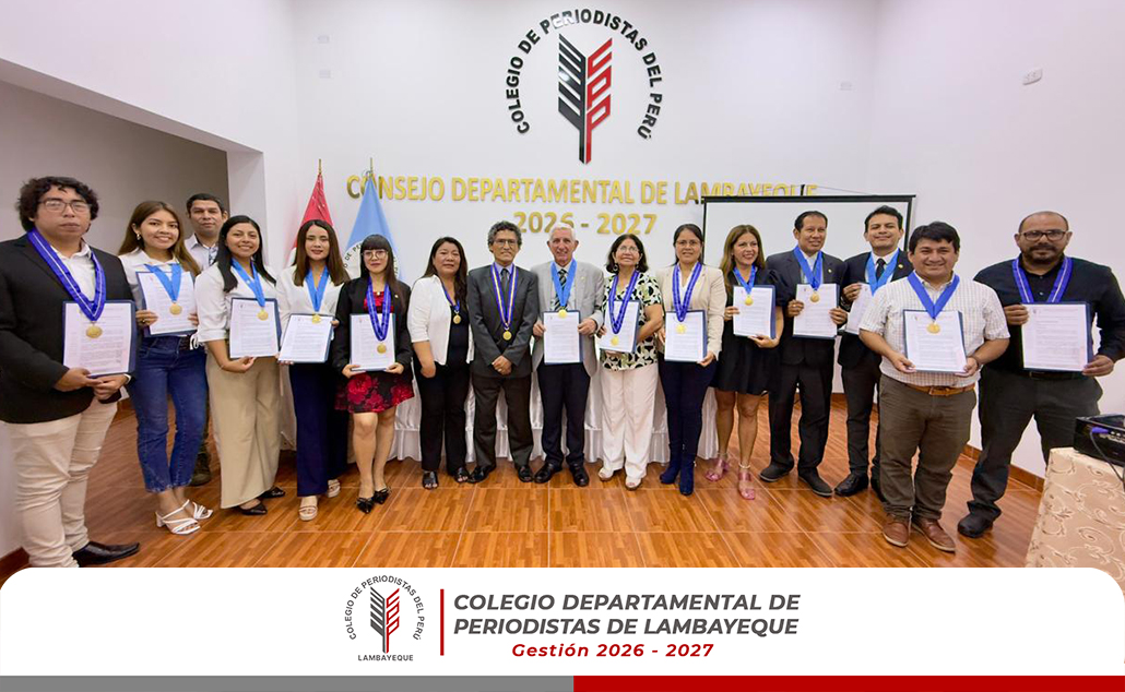 20 periodistas colegiados apoyarán labor del Consejo Directivo 2026-2027