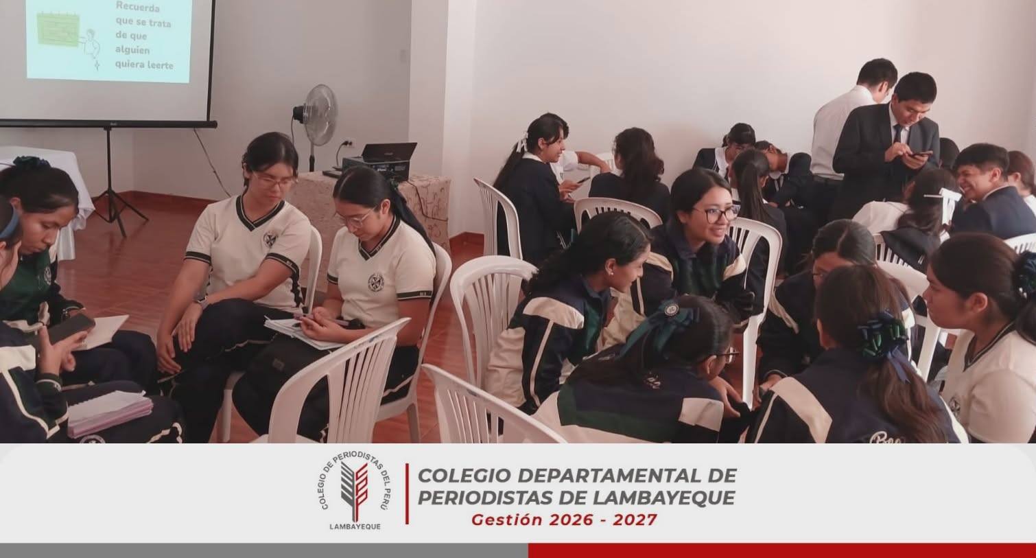 El Colegio de Periodistas de Lambayeque, saluda y felicita a los miembros de nuestra orden, Erwin Huertas Uceda