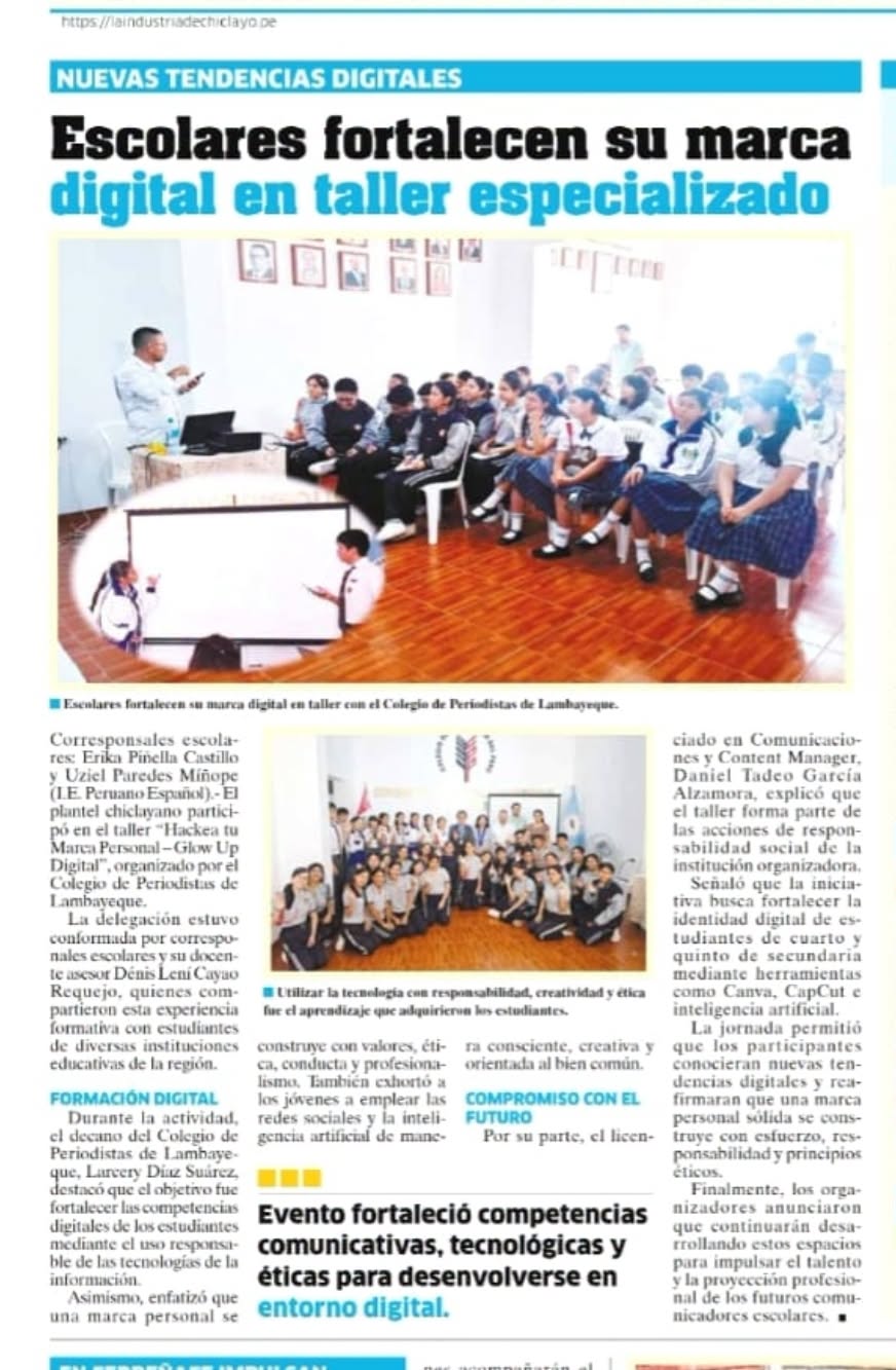Escolares fortalecen su marca digital en taller especializado