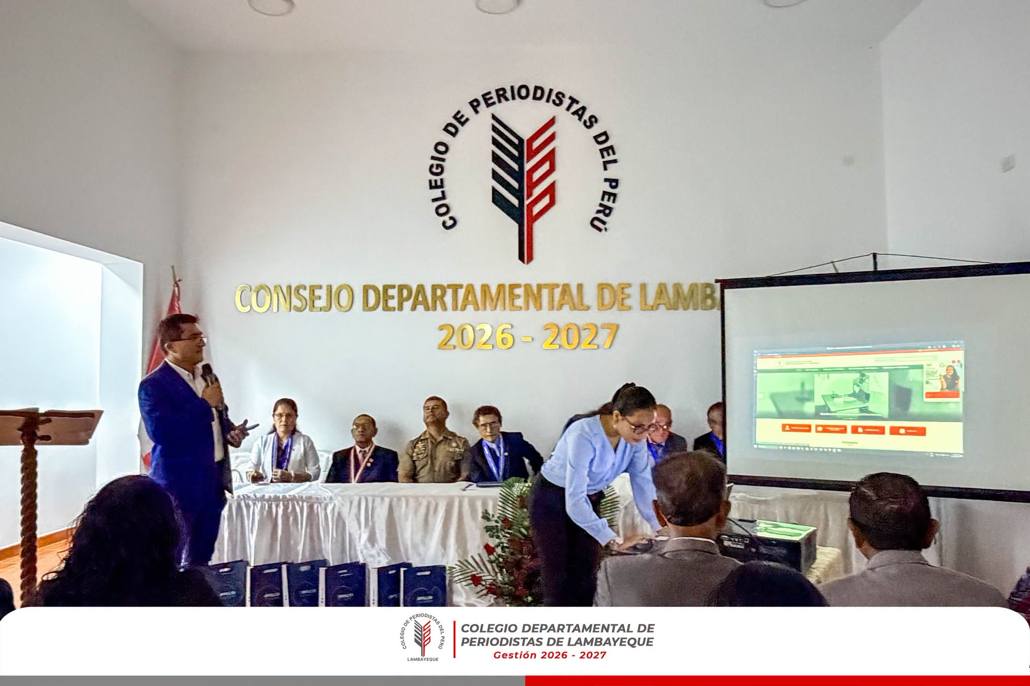MODERNA WEB INSTITUCIONAL DEL COLEGIO DE PERIODISTAS DE LAMBAYEQUE FORTALECE SU PRESENCIA DIGITAL