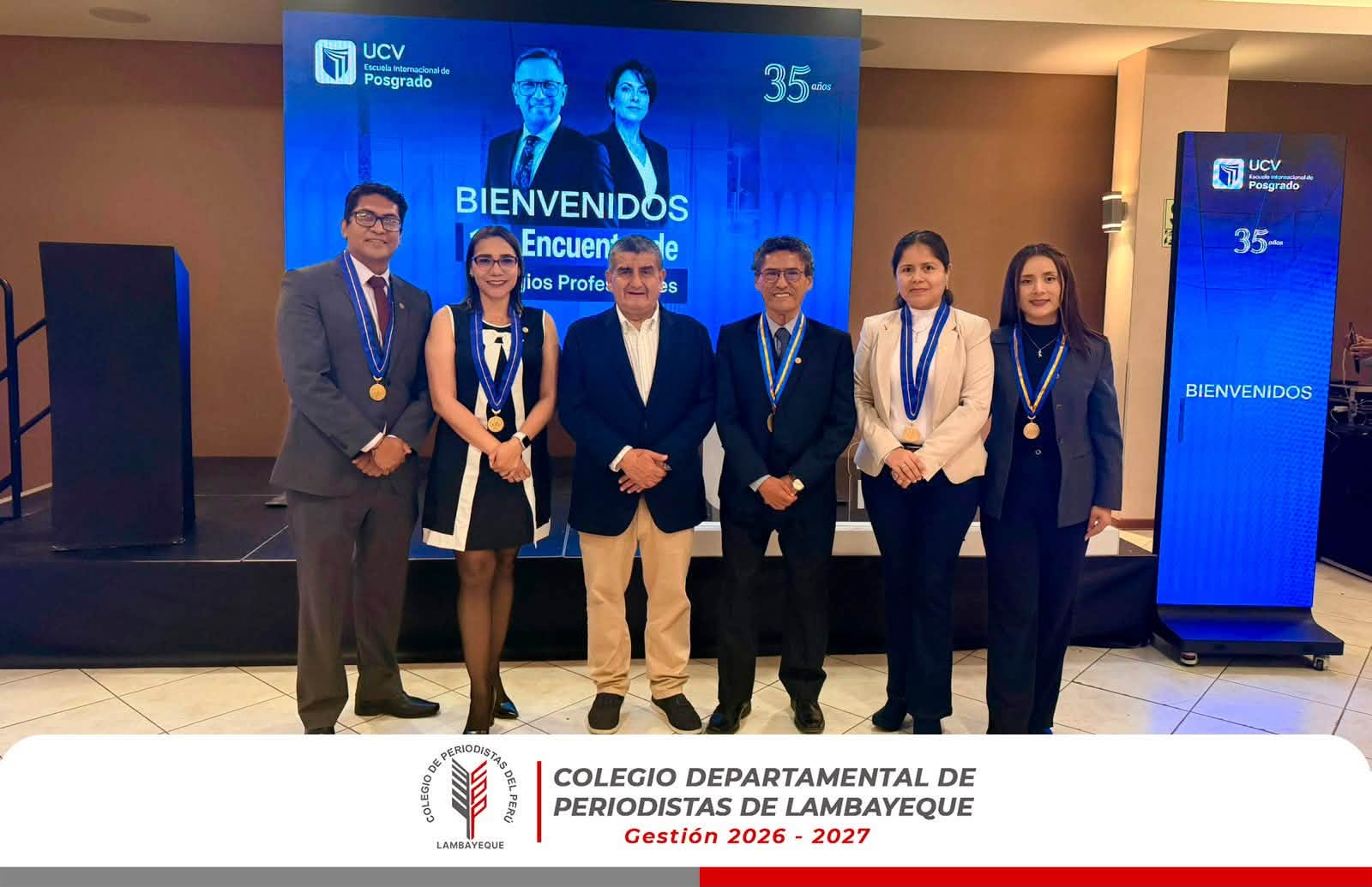 El Colegio de Periodistas de Lambayeque participó en el I Encuentro de Colegios Profesionales